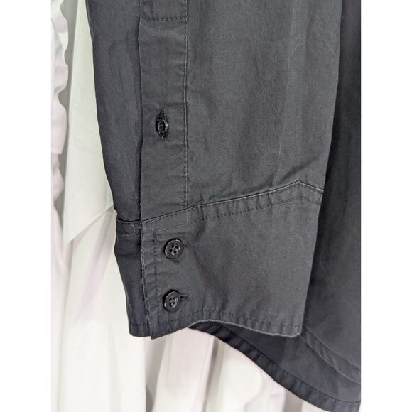 Roar Emboidered Western/Rodeo Gothic Black Button Up Large Vintage 90's Griffins - Picture 6 of 12